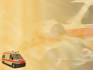Ambulance Title Content PowerPoint Template