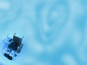 Wheelchair Title Content PowerPoint Template