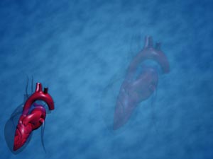 Heart Left Atrium Title Content PowerPoint Template