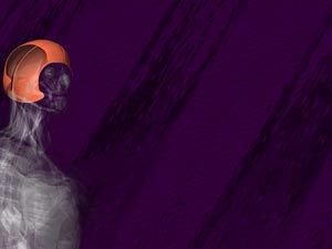 Frontalis Muscle Title Content PowerPoint Template