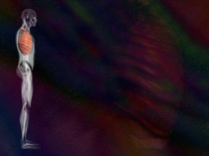 Intercostal Muscle Large Title Content PowerPoint Template